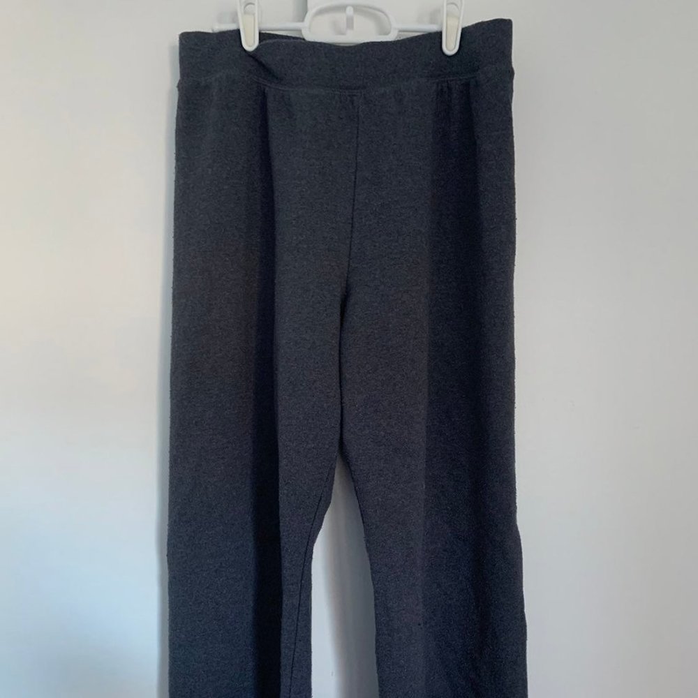 Dark Grey Women's Hanes Sweatpants - L